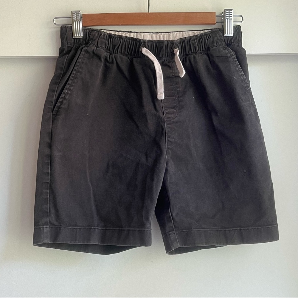 Black cotton shorts